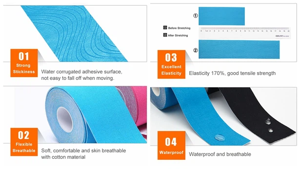 4-Feature of kinesiology tape 4-Feature of kinesiology tape